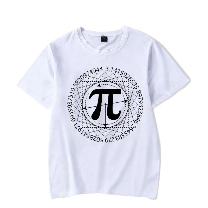 2024 Mathe Pi Symbol Sommer Herren Kurzarm T-Shirt Geschenk für Männer Damen T-Shirts Lustiges Herren T-Shirt Kleidung Unisex Oberteile Hemd