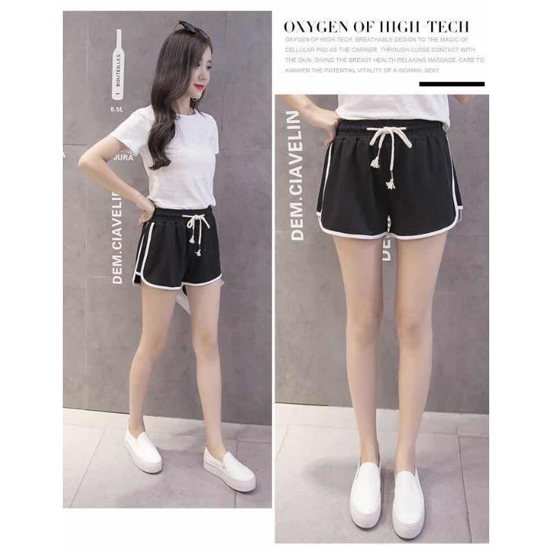 Pantaloni scurți sport de trei minute pentru femei, largi, de vară, pentru acasă, versiune coreeană, de purtat casual, cu talie înaltă, subțiri, pantaloni de pijama, se asortează cu orice