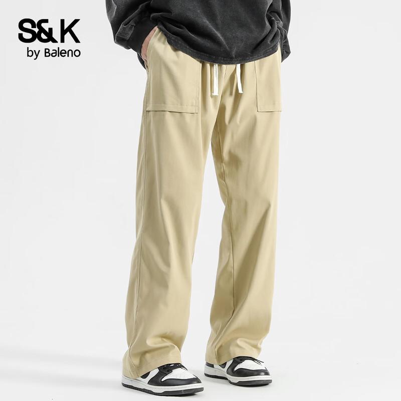 Baleno Men's S&K Straight-Leg Drawstring Cargo Pants