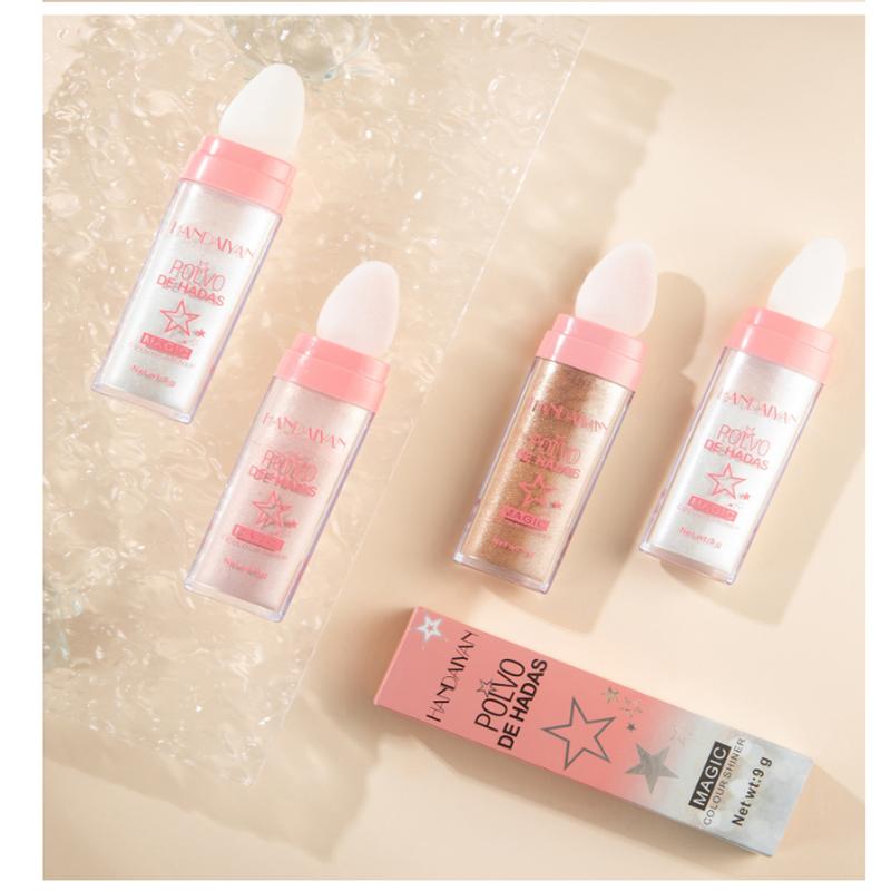 Makeup Blush Stick Cream Blusher Waterproof Long-lasting Lip Cheek Eye Multi-use Stick Make-up for Women Face Glitter High Gloss Powder Face Contour