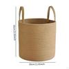 Large Round Utility Basket with Handles, Ideal for Laundry In Living