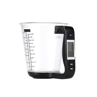 Balança Digital e Copo Medidor Duráveis com Tela LCD Clara para Leitura Fácil em Qualquer Cozinha
