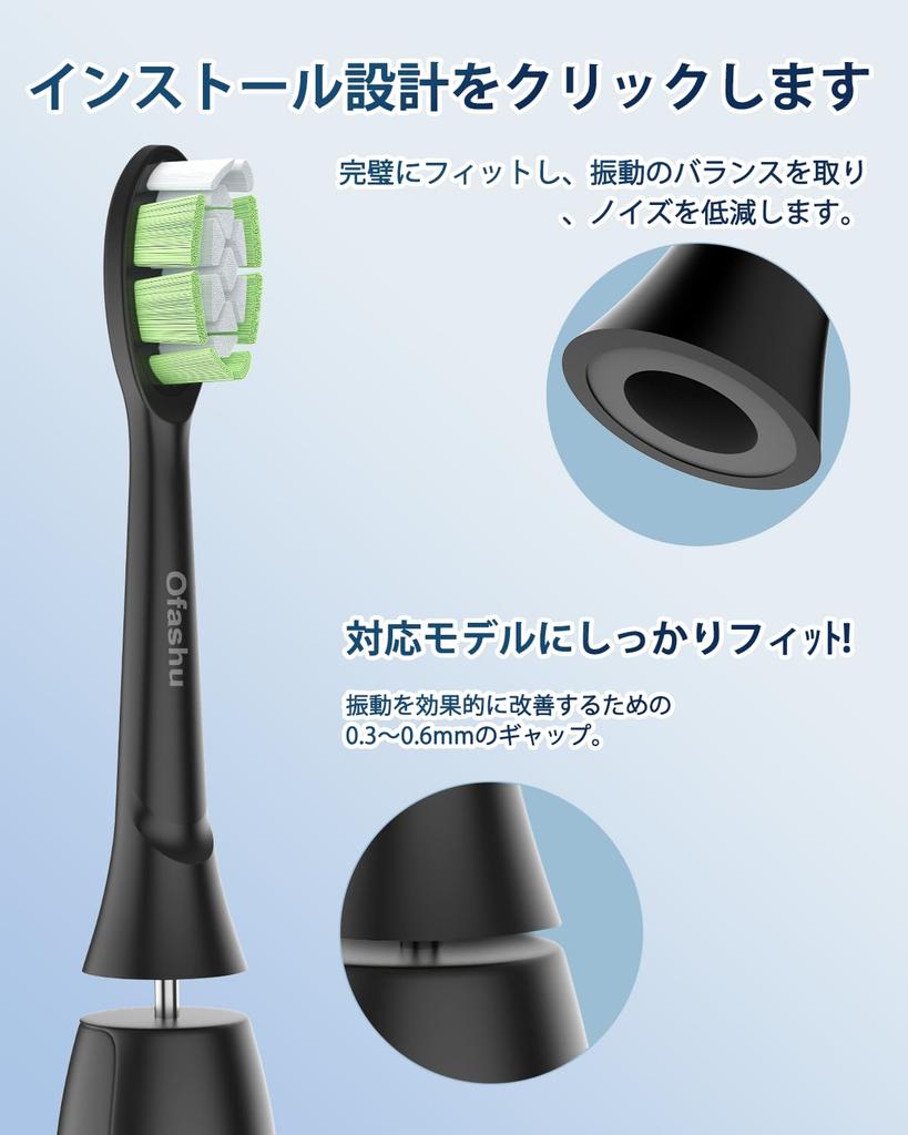 Ofashu Replacement Brush Heads for Philips Sonicare Electric Plaque and with Hygiene for Home and Travel Regular Toothbrushes, Removal, DiamondClean,