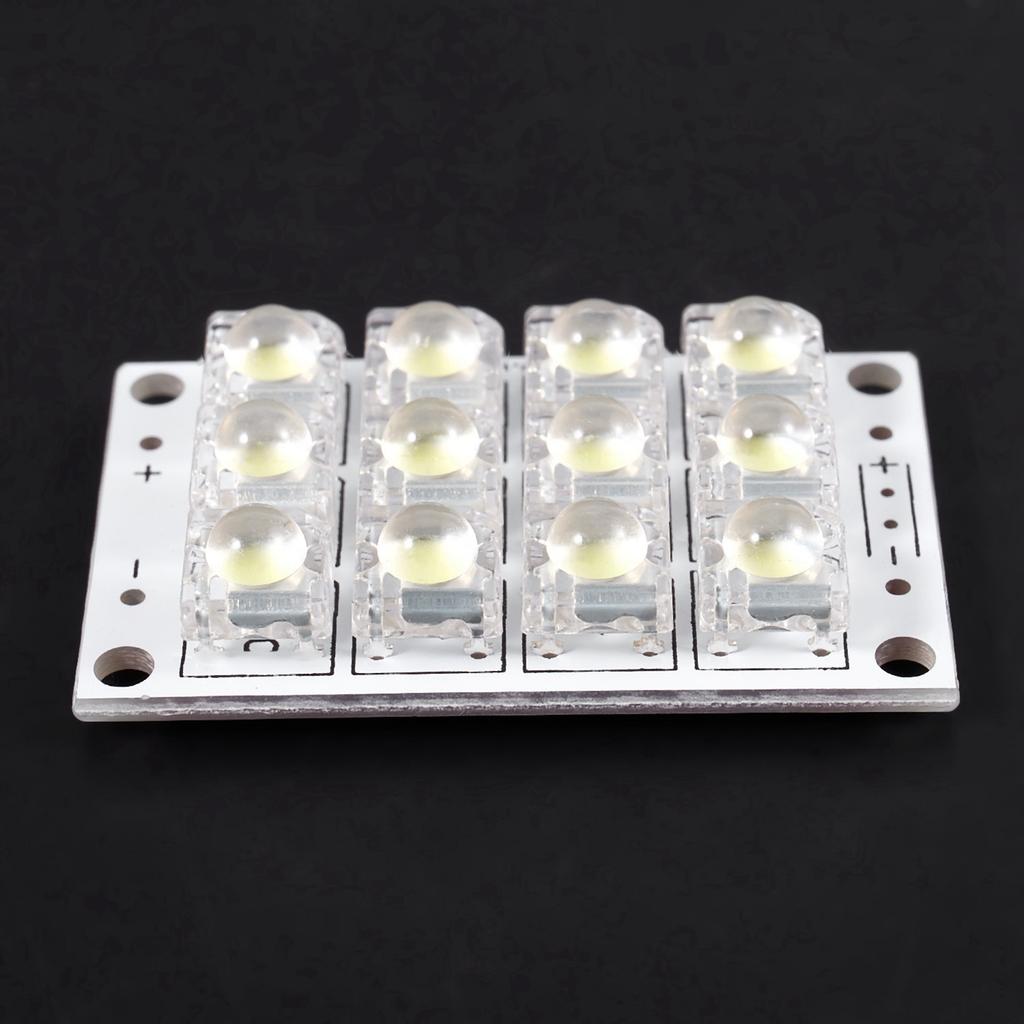A84X-6X New DC 3V 5V 12 LED Super Bright White Piranha LED Circuit Board LED Lights Light Yacht