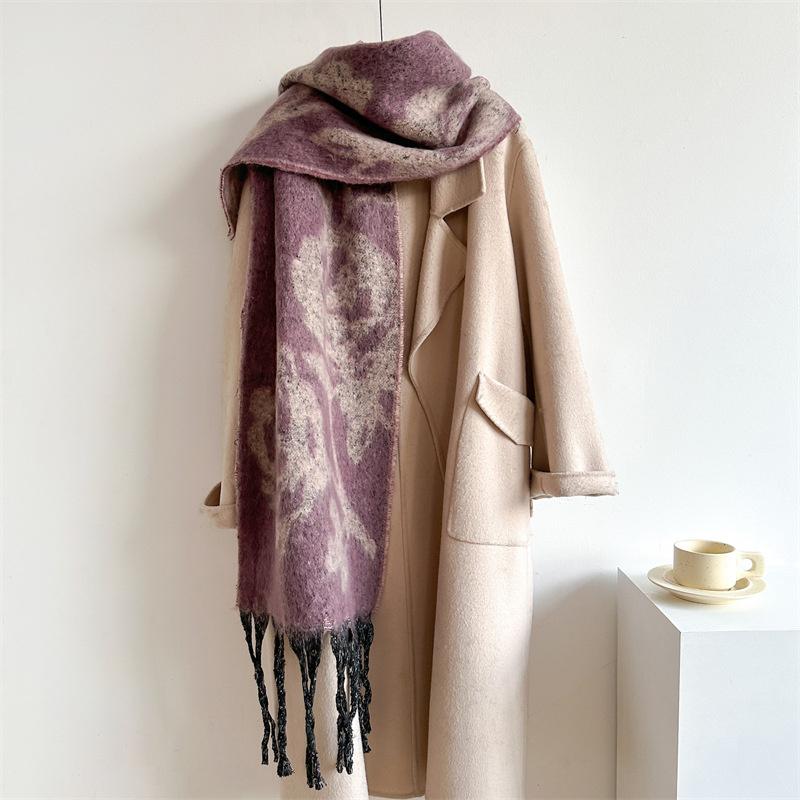 New  Cashmere Scarf Shawl Thicked  Warm Blanket Long Tassels Soft Shawls Neck Wraps Pashmina Scarves Ladies' Luxury Scarf
