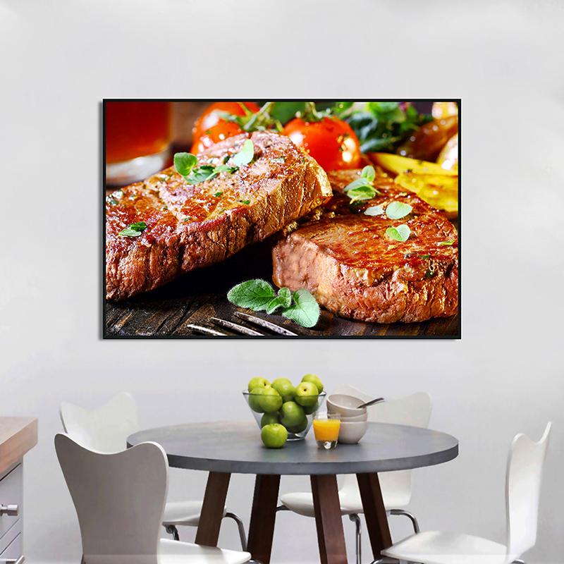 1pcs Wall Posters Decoration Restaurant Theme Decorative Painting Canvas Posters Wall Art Pictures Home Decoration Gift