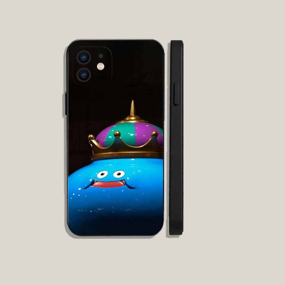 

D-Dragon Quest Slime Phone Case For iPhone16,15,14,13,12,11,Plus,Pro Max,XS,X,XR,SE,Mini,8,7 Soft Silicone Black Cover iPhone16