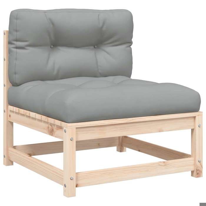 VidaXL Canapé de Jardin sans Accoudoirs et Coussins, Siège avec Dossier, Meuble de Terrasse Patio Arrière-cour Extérieur, 838078