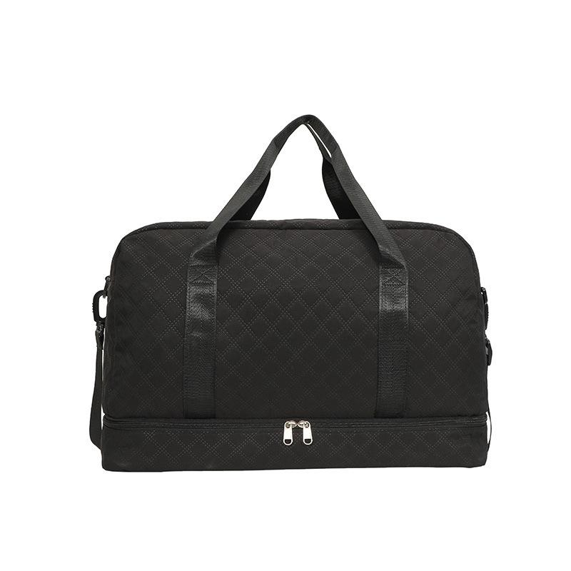 Rhombus Travel Bag Duffel Bag Short-distance Maternity Accommodation Fitness Swimming Storage Bag Portable Independent Shoe Space Bag