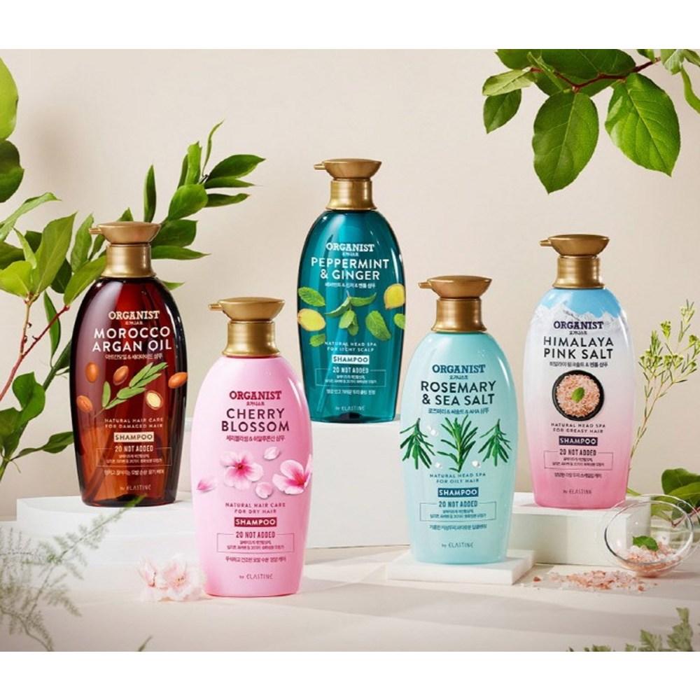 Organist Elastine Peppermint & Ginger Dandruff Cooling Shampoo, 500ml, 3 packs