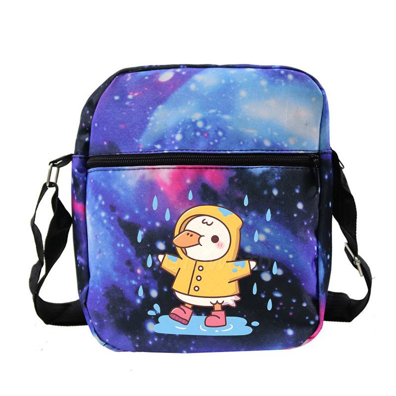 Cute printed shoulder bag casual multi-functional oblique span bag small bag student stationery bag