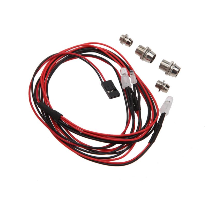 4 Stück Simulieren LED Nachtscheinwerfer Modellierlicht für RC-Auto