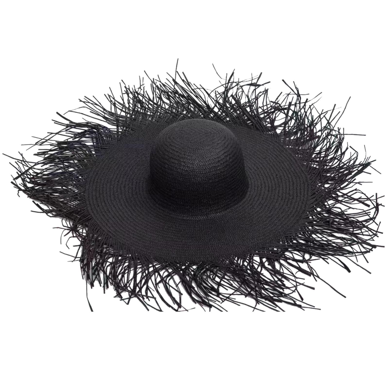 

Adjustable Portable Hat for Beach Traveling Bonnet Environmentally Friendly Breathable Children s Adult Clothing чорний
