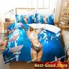 3D Sexy Doja Cat Bedding Set Printed single Comforter Quilt Bed Cover Soft Duvet Cover Pillow Case 3 Pieces Sets Kids Adult Size