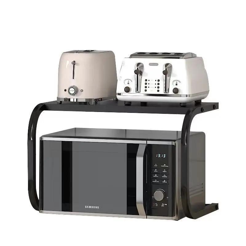 Kitchen Oven Rack Household Multi-layer Storage Stand Organize Rack Detachable Metal Bracket Large Capacity Microwave Rack