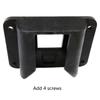Folding Bicycles Bag Basket Bracket Front Carriers Block Adapter with Screw Plastic Folding Bicycles Bag Rack Mount Base