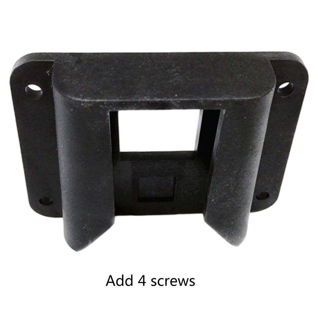 Folding Bicycles Bag Basket Bracket Front Carriers Block Adapter with Screw Plastic Folding Bicycles Bag Rack Mount Base