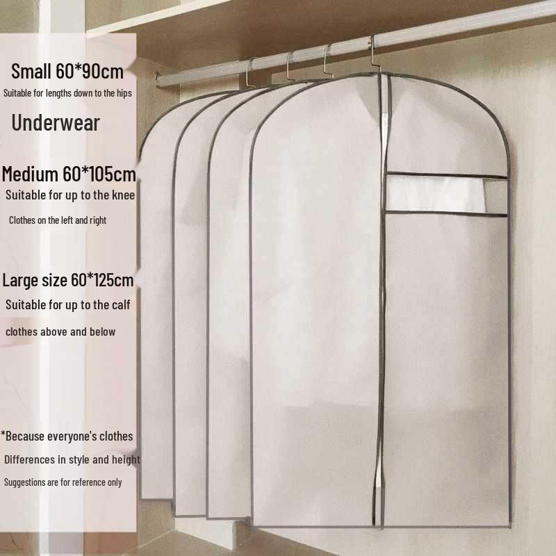 

Breathable Non-Woven Dustproof Suit & Coat Storage Cover 5 Large 60*125cm
