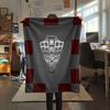 Kroatien Fußball Aufgedruckte Flanelldecke, weicher Überwurf für Schlafzimmer Sofa, waschbar, Fußballfan Artikel, tolles Geschenk.
