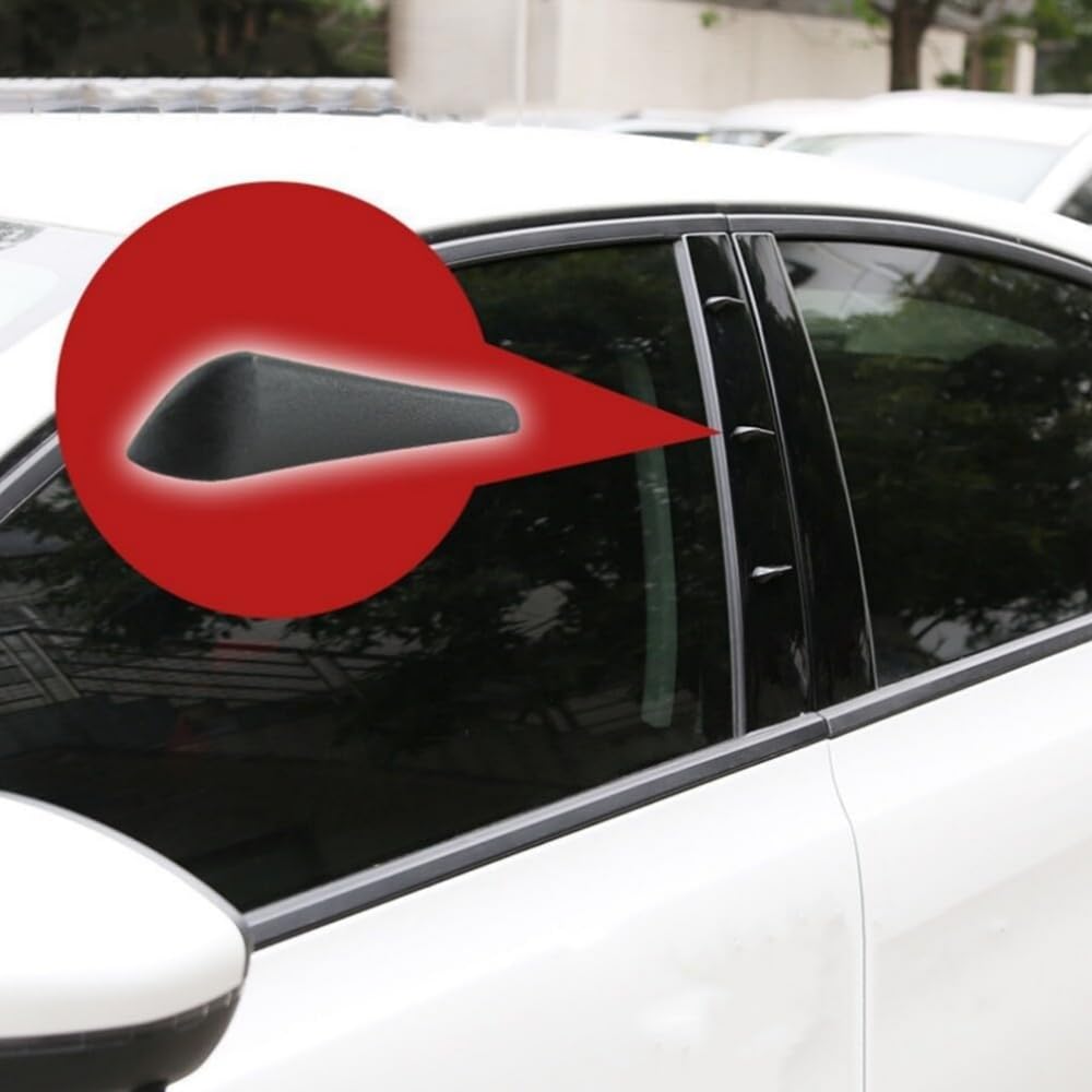 Wind Noise Prevention, Wind Noise Reduction, Wind Noise Reducing Fin Set, For Cars, Exterior, Interior, Wind, Doors, Rear