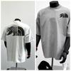 Trendy Printed Shortsleeved Tshirt Unisex Simple Halfsleeved Top Sporty Casual and Fashionable
