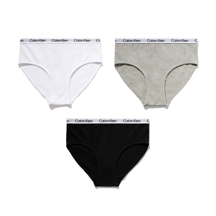 

Calvin Klein Soft Skin-Friendly Fashionable Breathable Letter Print Triangle Underwear 3-Pack Kids Underwear CK2333012GS-001 M