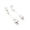 Les Trésors De Lily [G1920] - Silver 'Love' Earrings