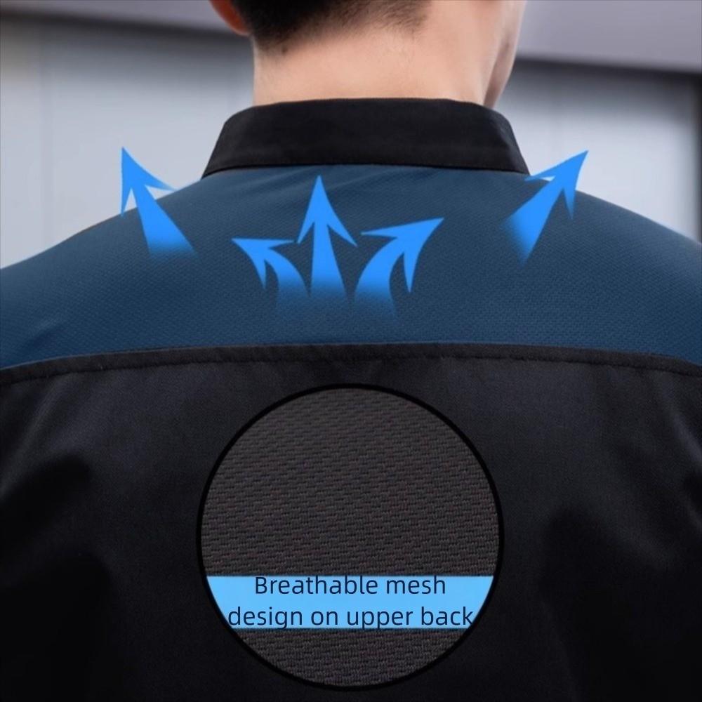 Atmungsaktive Mesh Kochjacke Verdickte Kocharbeitskleidung Tragbare Küchenkochhemden Hotel