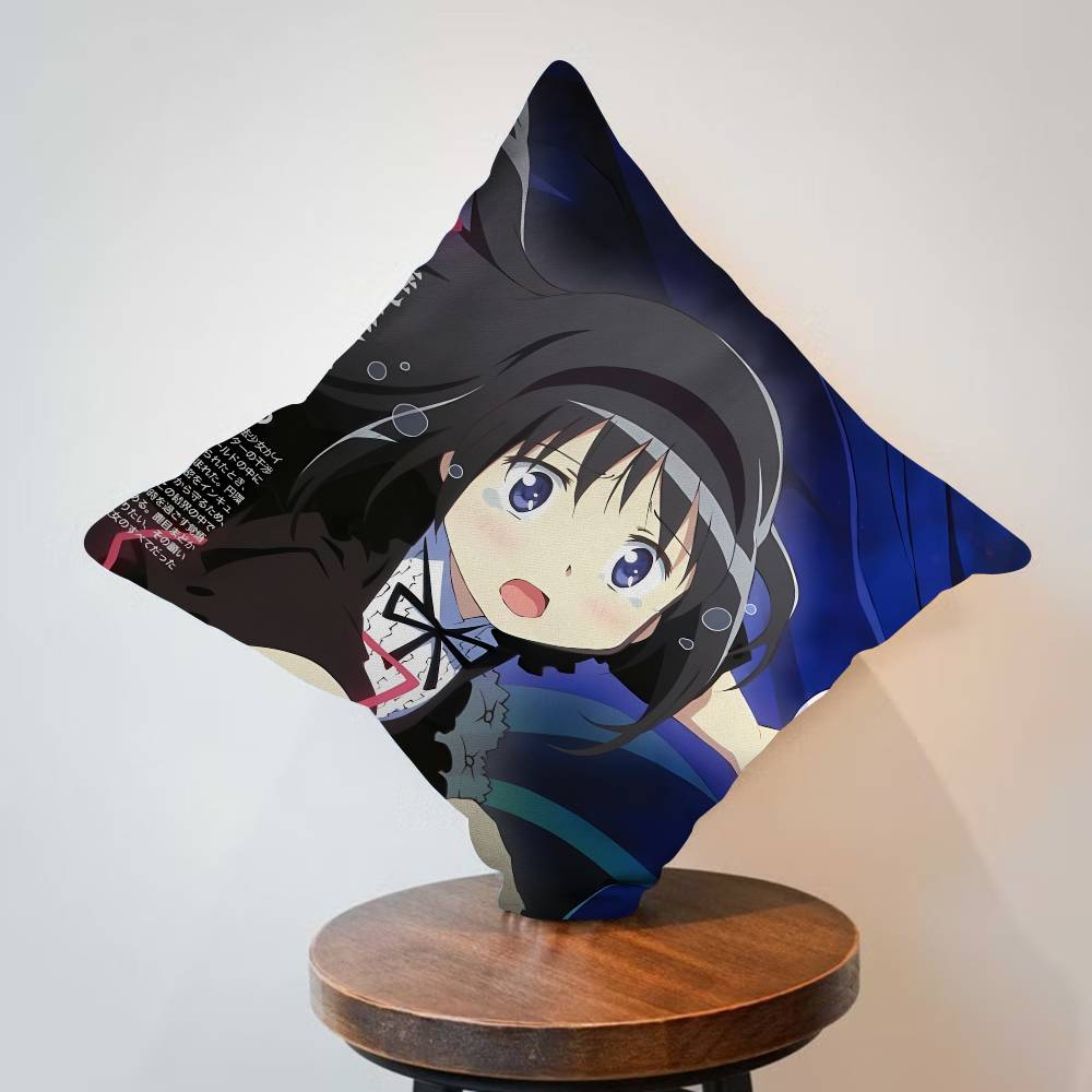 Cartoon Figure Akemi Homura Cushion Cover Decorative Pillow Sofa Home Decor case pillow cases