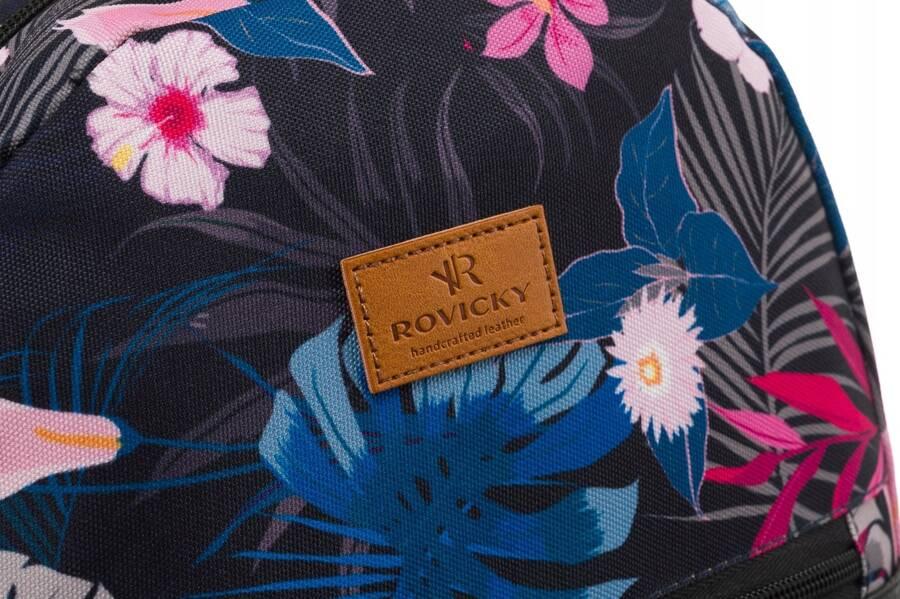 Patterned, urban women's backpack - Rovicky