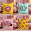 FooddonutS Cushion Cover Premium Comfort Reversible Pillow Cove Two In One Design for Any Room Car Interior