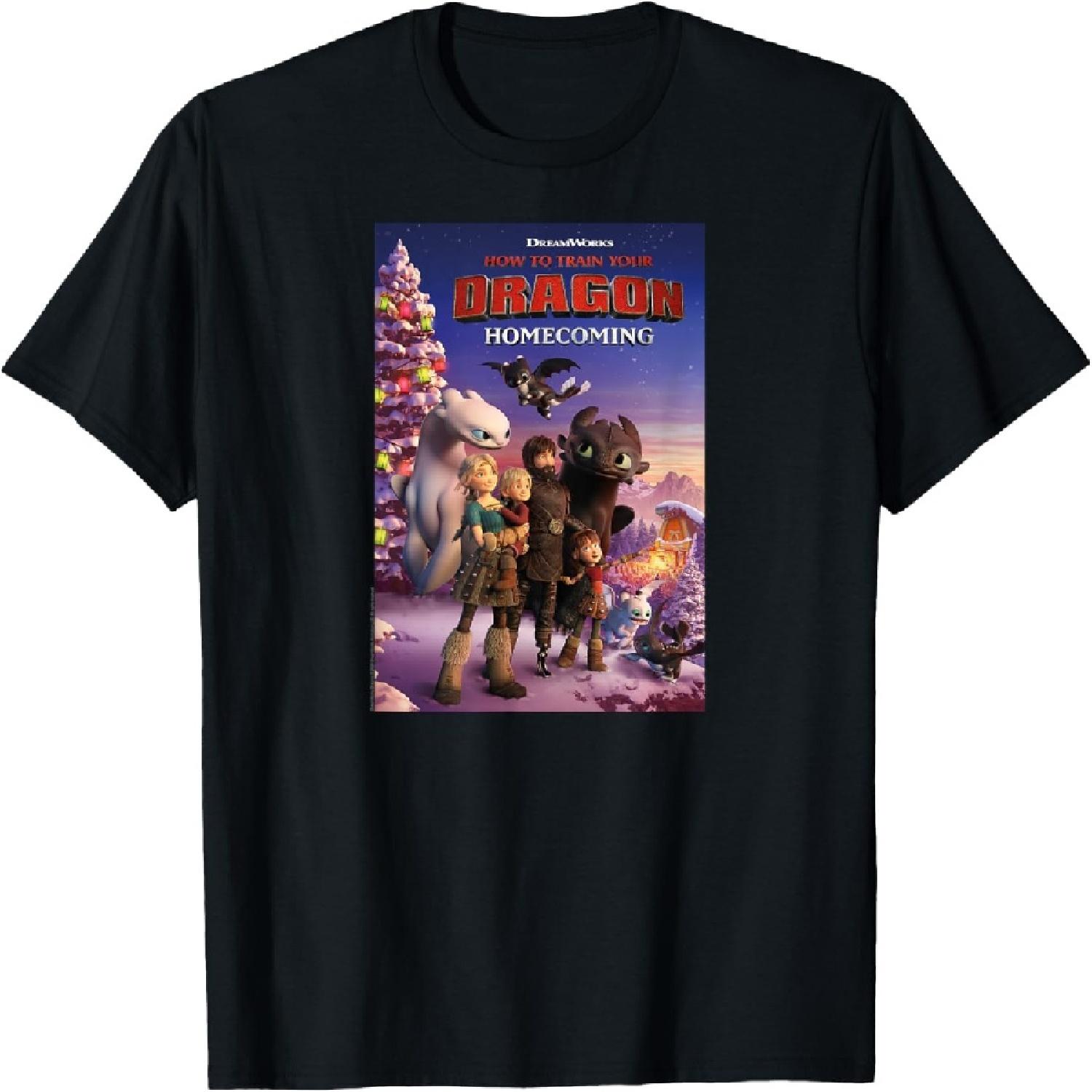 How to Train Your Dragon 3 Homecoming Poster T-Shirt XXXXXL разноцветный