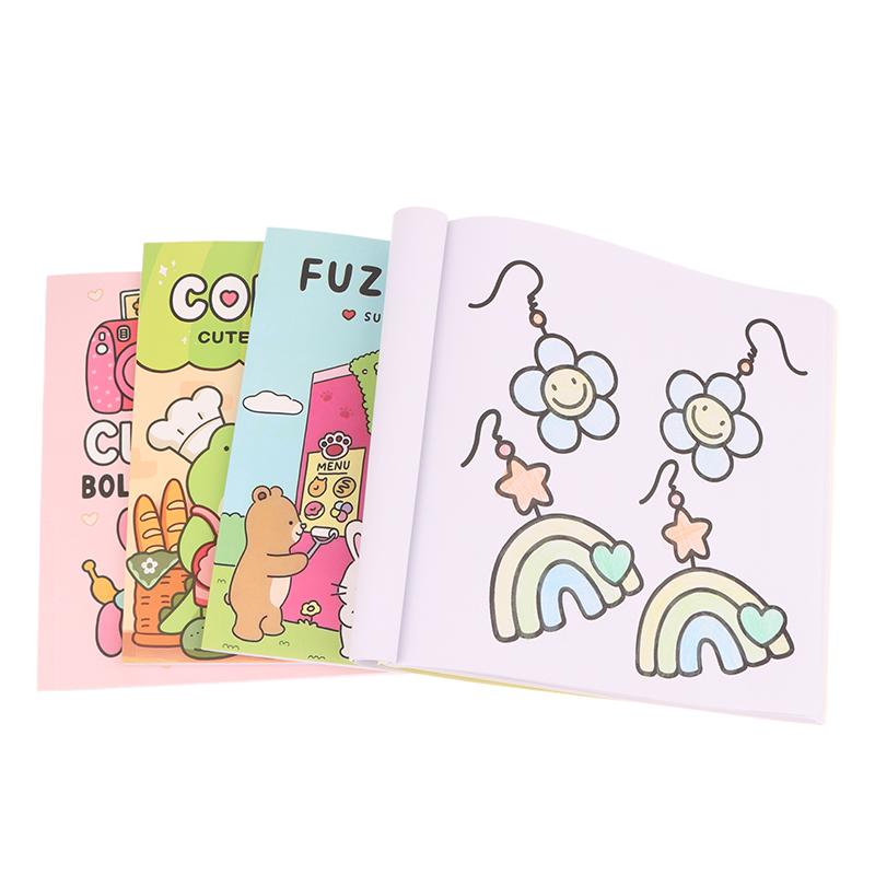 1 Bucată Cadou Relaxare Carte de Colorat Prieteni Cozzy Pentru Adulți Adolescenți Cu Creaturi Adorabile În Momente Cozzy Hygge