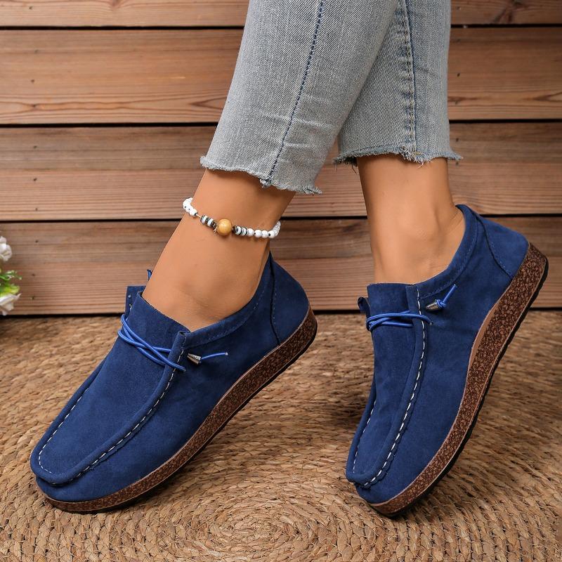 Women's New Large Size Women's Single Shoes New European and American Flat Women's Shoes One Step Casual Sports Shoes
