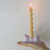 Vintage Gypsum Candlestick Holder Ins Mini Candle Stands Birthday Bow Candle Holder  Wedding Decor