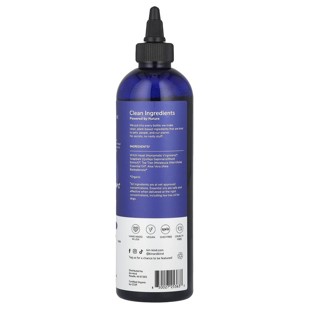 Kin+Kind Clean Ear, Leave-In Relief for Dogs, 354Ml(12Fl Oz)
