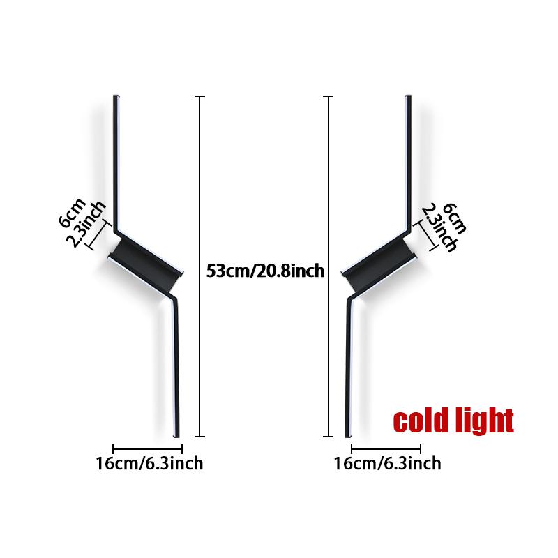 Hockey Interior Wall Light Remote Control LED Wall Lamp Bedroom Decoration Modern Indoor Lighting Lamps 53CM 73CM 93CM LED Light