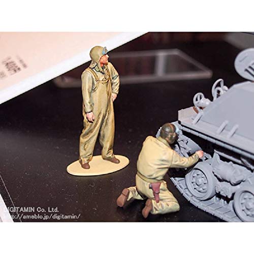 Tamiya 1/35 Military Miniature Series No. 347 U.S. Army Tank Crew Set, European Front, Plastic Model Kit 35347