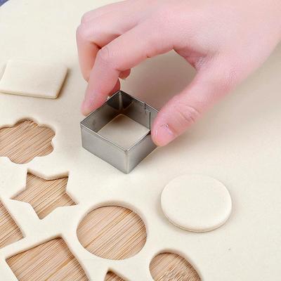 30 pezzi/set mini formine per biscotti set in acciaio inossidabile forme divertenti facili da riporre stampi antiruggine unici per bambini