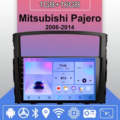 Autoradio Android Auto Carplay pour Mitsubishi Pajero 2006-2014 Lecteur multimédia Unité principale Stéréo Navigation GPS BT WIFI 1 + 16 Go