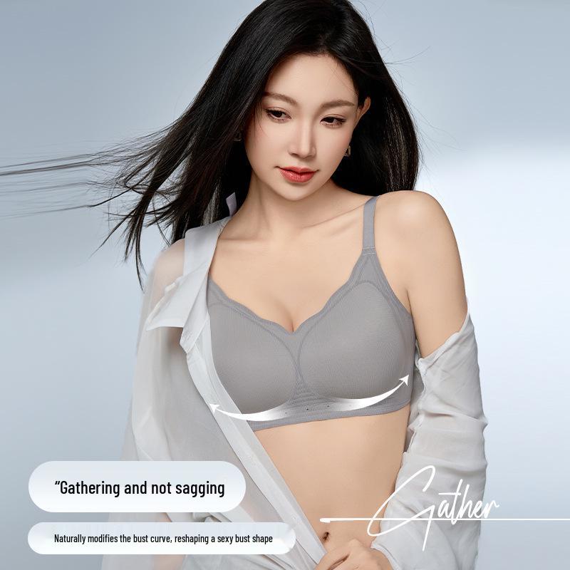 Ultra-Thin Seamless Bra for Women: Cooling, Supportive, Anti-Sag, Fixed Cups, Summer Wear