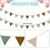 Pennant Banner Flags, Infant and Toddler Room Decoration Pennant, for Nursery Decor Baby Birthday Boho Wedding Shower Party Event (Coloured Banner)