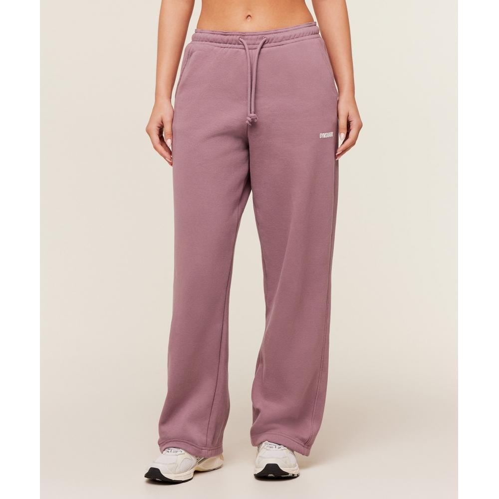 Gymshark Cosy Luxe Straight Leg Regular Joggers Calm Pink B4c2o Kcpd
