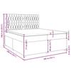 VidaXL Bed Slat Base with Mattress Taupe 200x200 Cm Fabric 3291398