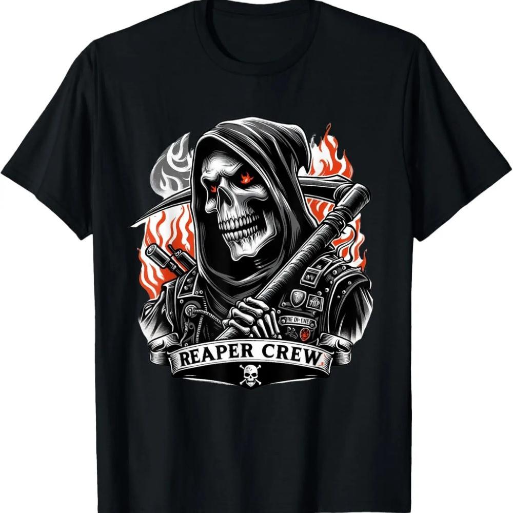 

Reaper Crew Skull Death Scythe Dead Gothic Horror T-Shirt S