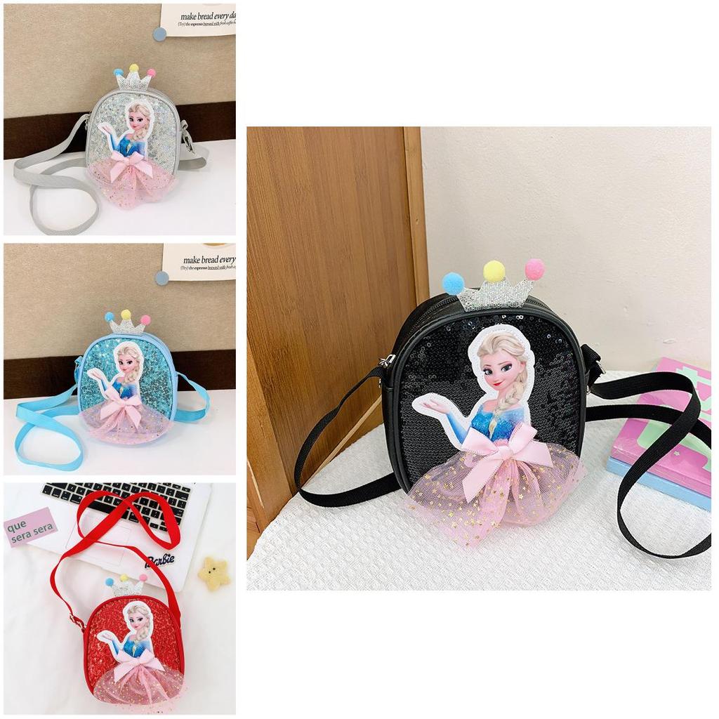 Charming Princess Style Nylon Crossbody Bag For Girls Perfect For Casual Use And Outdoor Adventures In Vibrant Colors