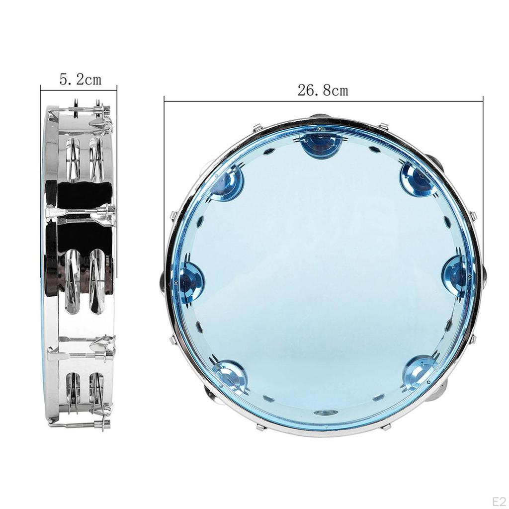 10-inch Percussion Tambourine for Kids and Concerts