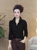 Autumn/Winter Stand Collar Half-Zip Double-Sided Fleece T-Shirt - Loose, Slimming, Versatile for Young Mothers