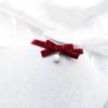 Belle Girl Style Sweet Accessory, Burgundy Necklace, Black Velvet with Collar, Choker Collarbone Chain, Necklace