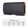 Leather Universal Phone Case Phone Pouch for iPhone Samsung Huawei Xiaomi Redmi Flip Waist Bags Belt Clip Cover Phone Bag